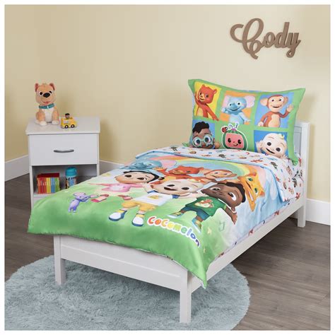 cocomelon bedding full size|cocomelon 4 piece bedroom set.